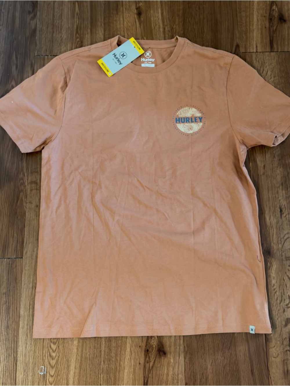 Hurley Men’s Short-Sleeve Tee in Peach